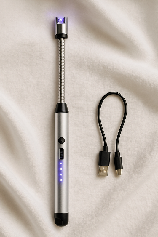 Rechargeable Electric Arc Lighter – Windproof & Flameless!