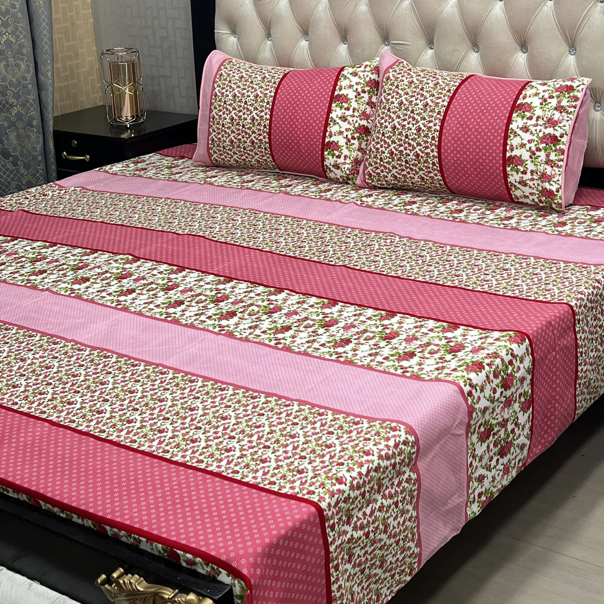 3D-Crystal cotton Bedsheets