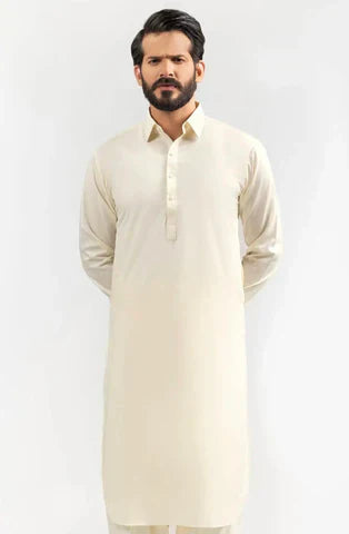 Royal Unstitched Boski Wear – Cream Premium Fabric Guaranteed