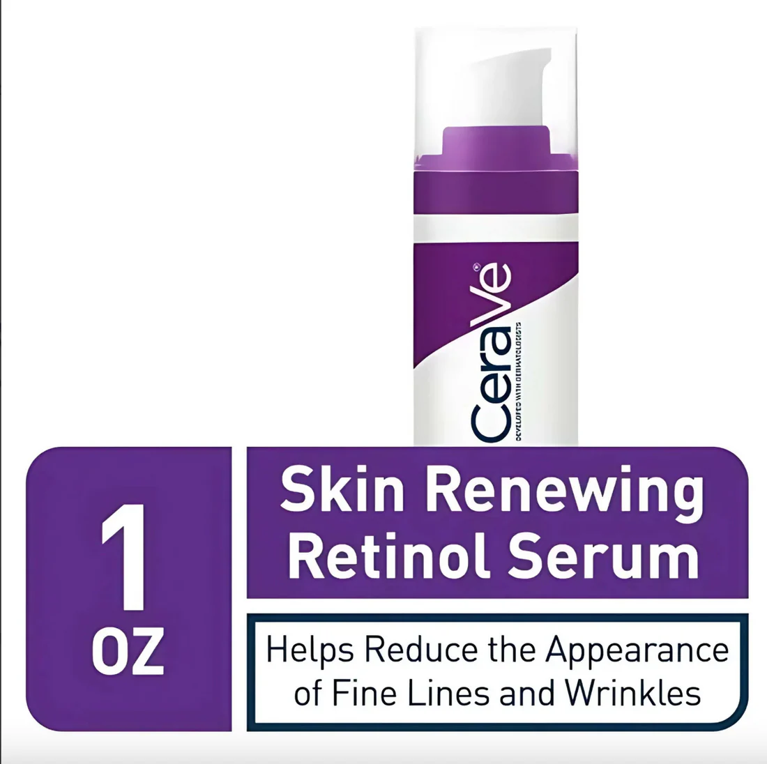 CeraVe 4-in-1 Skincare Kit | Cleanser, Night Cream, Retinol Serum &amp; Sunscreen